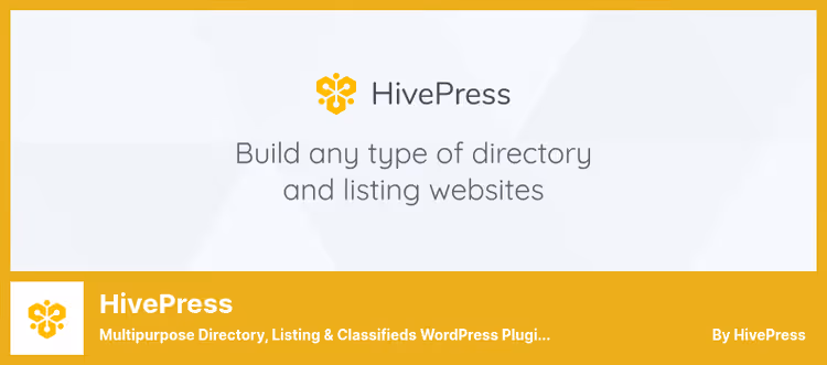 Interface do HivePress, diretório multifuncional e quadro de classificados