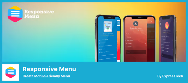 Construtor visual de menu responsivo para dispositivos móveis