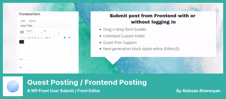 Front Editor redaktori liides