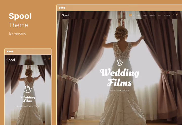 Tema Spool com blog em ecrã inteiro e menu lateral