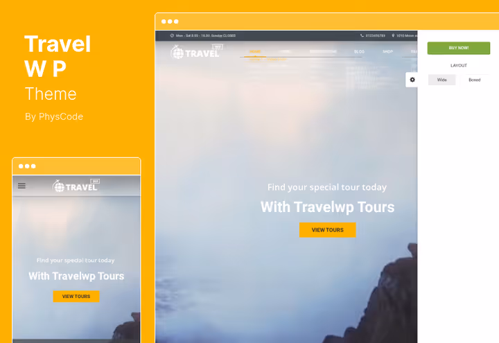 Сторінка туру з цінами та датами в темі Travel WP