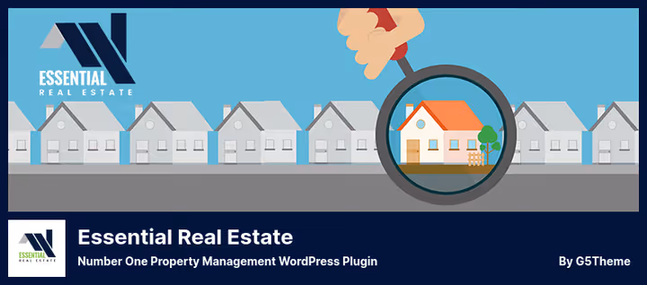 Essential Real Estate dashboard with property listings