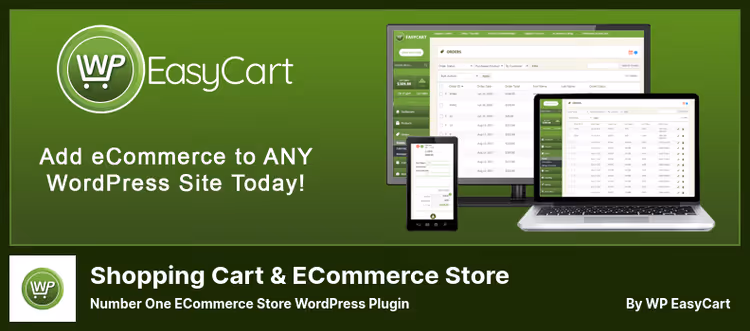 WP EasyCart, панель управления товарами