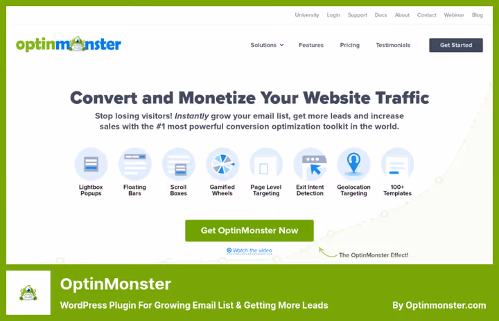 Конструктор кампаний OptinMonster