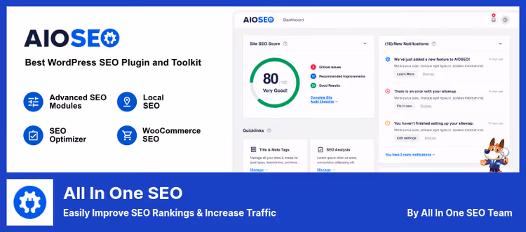All in One SEO, панель аудита сайта