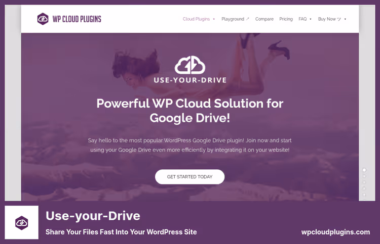 Google Drive filutforsker i WordPress via Use-your-Drive