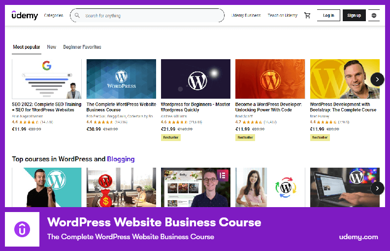 9 найкращих навчальних курсів WordPress для початківців🎓 2022 (безкоштовні та платні)