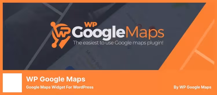 WP Go Maps-grensesnitt med kart og markører