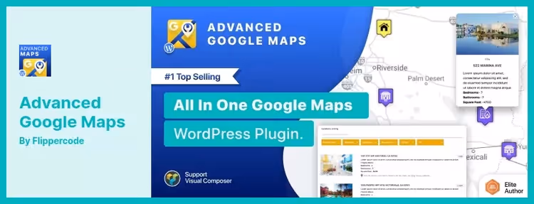 Advanced Google Maps Plugin med filtre
