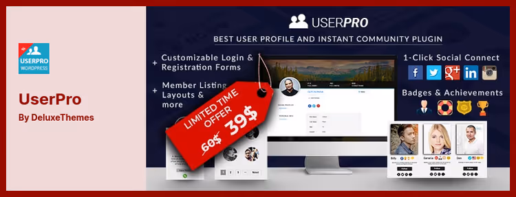 UserPro brukerprofil i WordPress