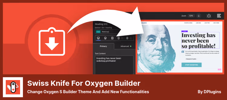 Swiss Knife interface for Oxygen Builder