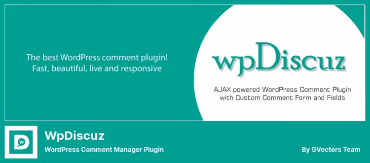 Interface de comentários AJAX do wpDiscuz num site WordPress