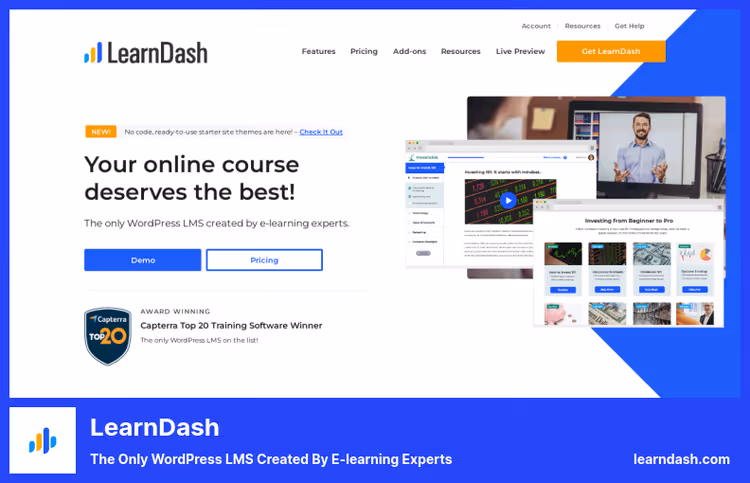 Конструктор курсов LearnDash с модулями и уроками