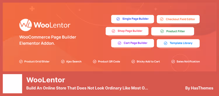 ShopLentor: construtor de páginas WooCommerce para Elementor