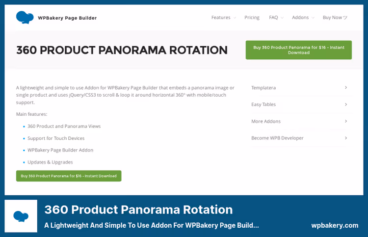 Rotação 3D de produto no plugin 360 Product Panorama Rotation