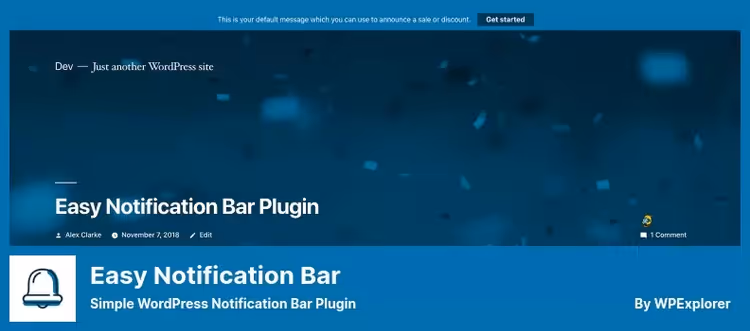 Easy Notification Bar in the WordPress customizer