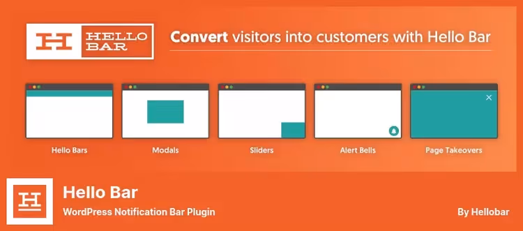 Hello Bar, notification panel plugin through wp_body_open