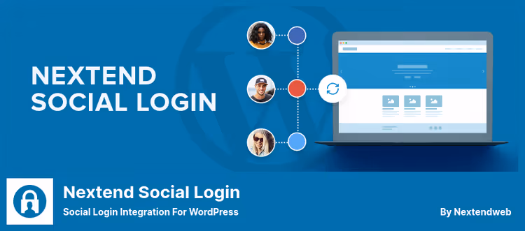 Екран входу WordPress з кнопками Nextend Social Login