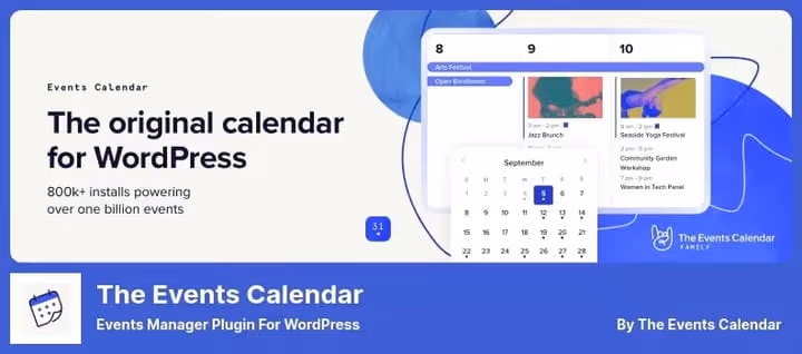 The Events Calendar service schedule for WordPress