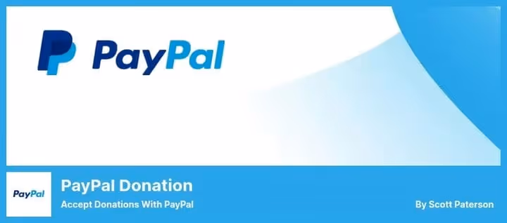 Donations via PayPal free donation button for WordPress