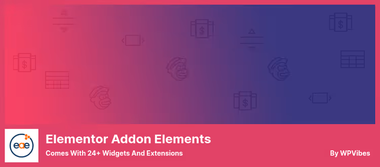 Elementor Addon Elementsi liides vidinatega külgribal