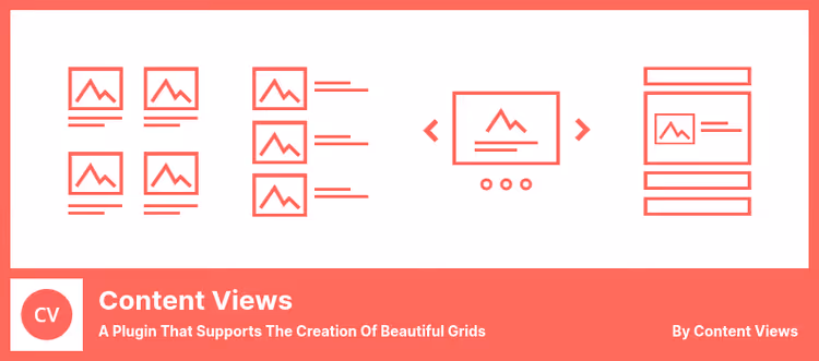 Content Views-plugin, rutenettvisning med filtre