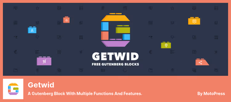 Getwid-maler og -blokker i Gutenberg-redigering