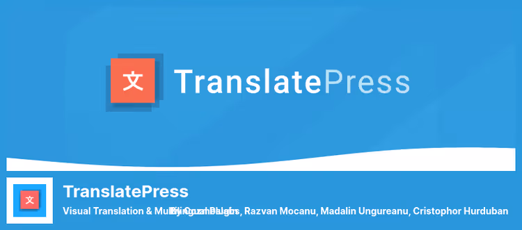 TranslatePress visuaalse tõlke liides lehel