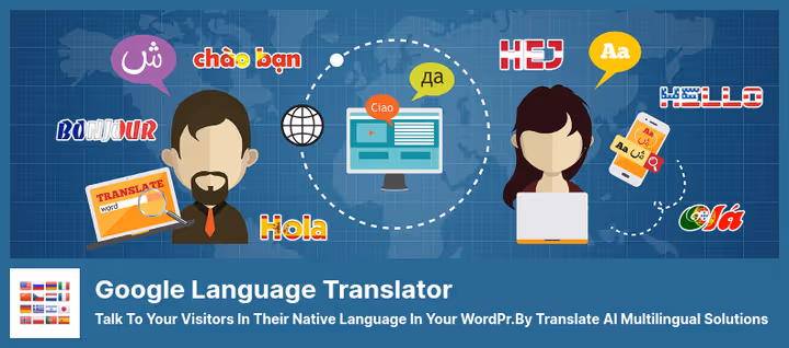 GTranslate keelevaliku vidin lippudega menüüs