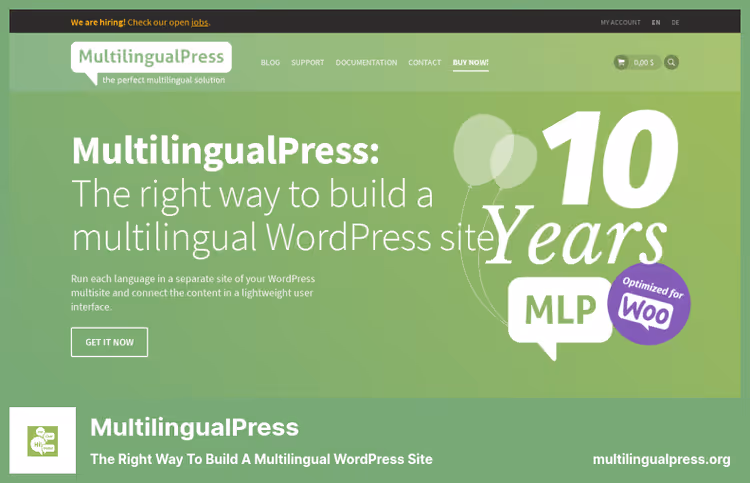 MultilingualPress tsentraliseeritud halduspaneel veebisaitide võrgule
