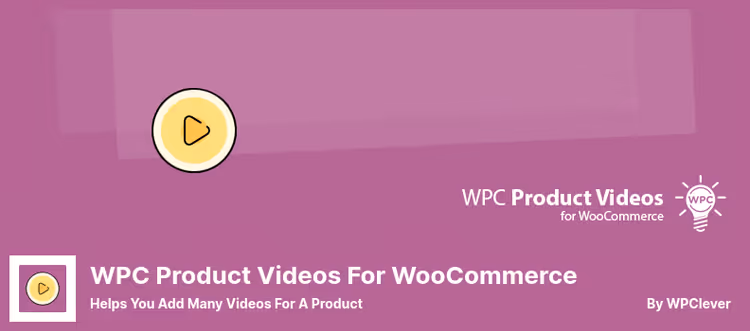 Mitme video lisamine tootele WPC Product Videos abil
