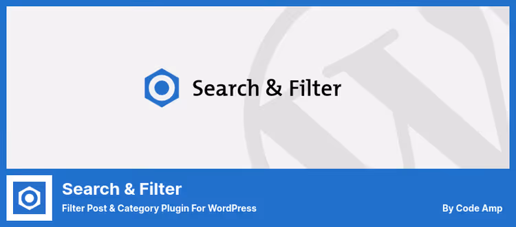 Search Filter form with taxonomy selection and post type choice