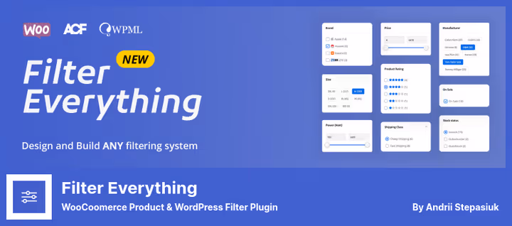 Filter Everything plugin settings with custom field filtering