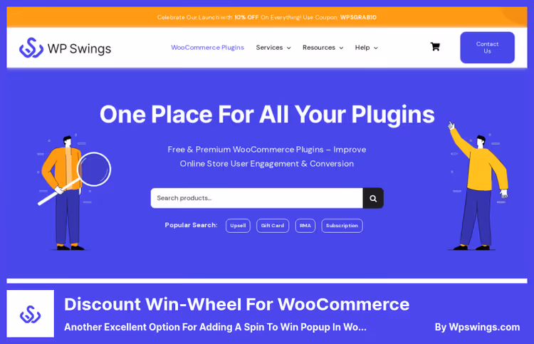 Discount Win-Wheel sector editor from WP Swings in WordPress admin panel