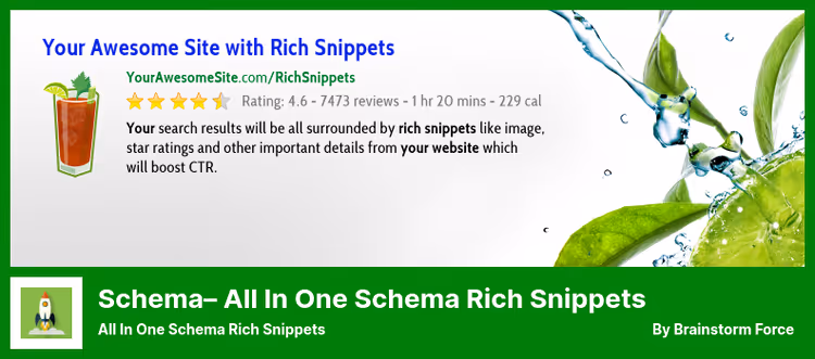 Schema tüübi valiku metakast All In One Schema Rich Snippets pluginas