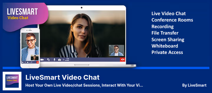Виджет видеозвонка LiveSmart Video Chat на сайте WordPress