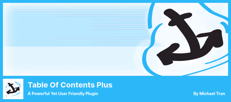 Table of Contents Plus-pluginsiden i WordPress-administrasjonen
