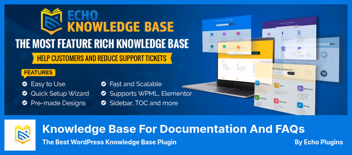Velkomstskjerm for kunnskapsbase i Echo Knowledge Base