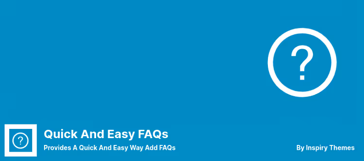 Innstillingsside for Quick and Easy FAQs-plugin