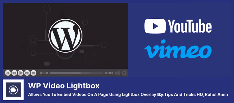 Video WP Video Lightboxi pluginaga valguskastis