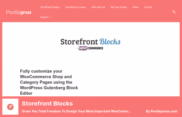Storefront Blocks, блоки для сторінок магазину WooCommerce