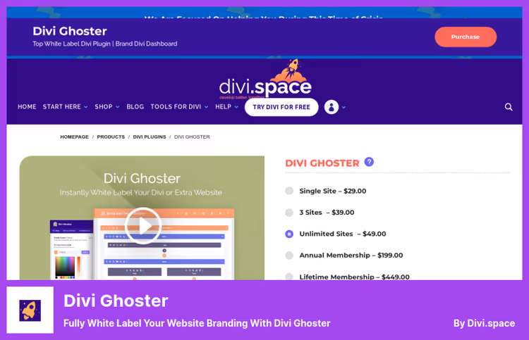 Divi Ghoster valge sildi seaded agentuuridele