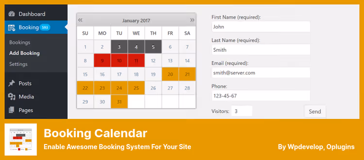 WordPress-bookingskalender med TripAdvisor-integrasjon