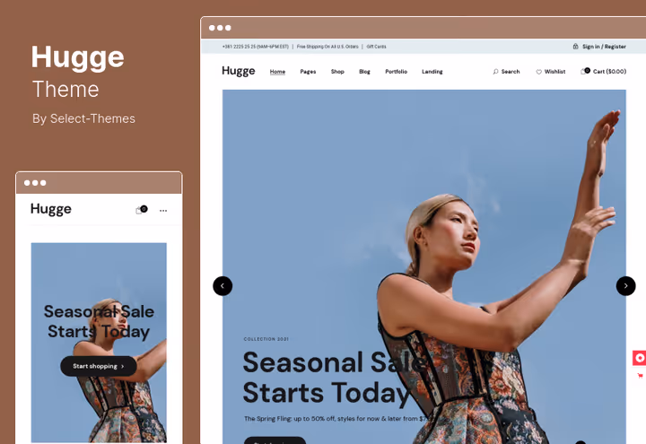 Hugge theme product page with watches and customer reviews
