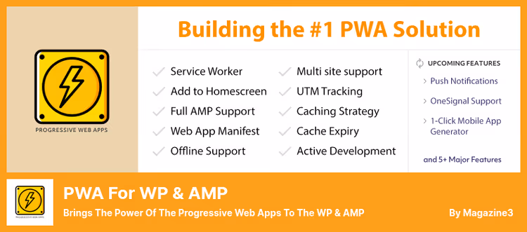 Painel de estado da PWA no plugin PWA for WP