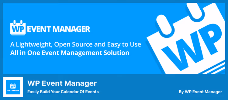 WP Event Manager plugin sündmuste loomiseks