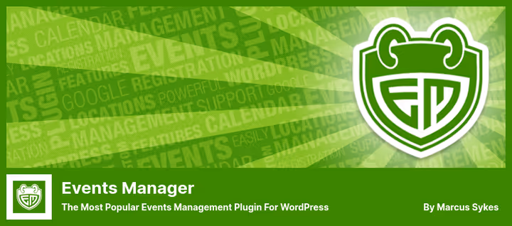 Events Manager plugin sündmuste haldamiseks