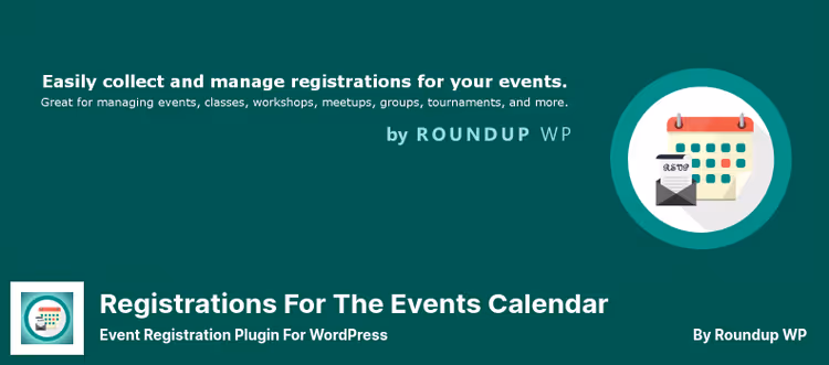 Registrations for the Events Calendar plugin avalduste kogumiseks