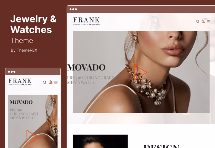 Тема Jewelry & Watches, интернет-магазин ювелирных изделий с WPML