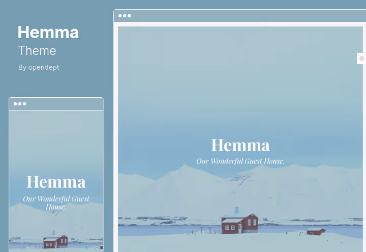 Тема Hemma, гостевой дом и BnB с поддержкой Polylang и RTL